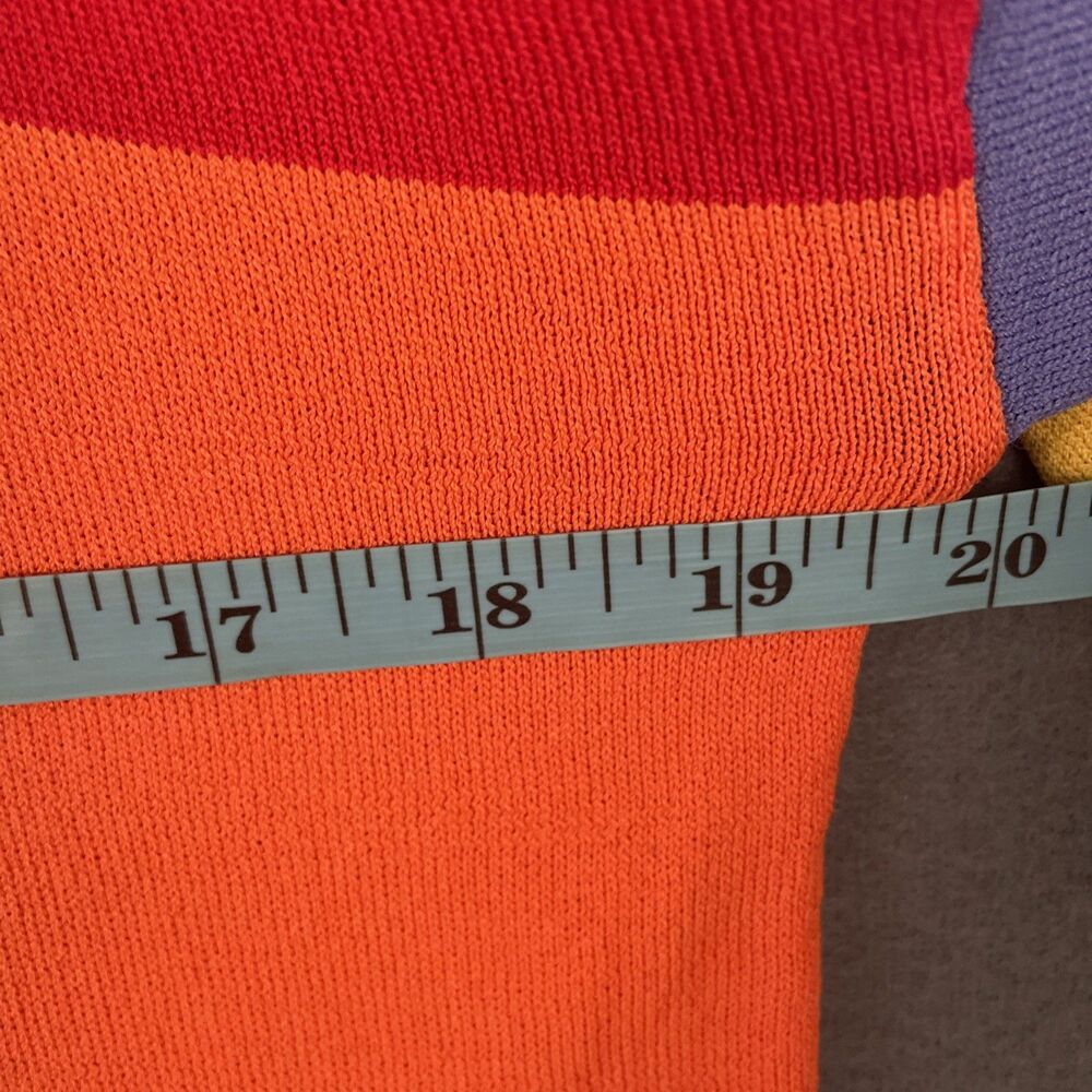 Racheal Rainbow Striped Knit Dress Women’s Sz 2X - Picture 3 of 6